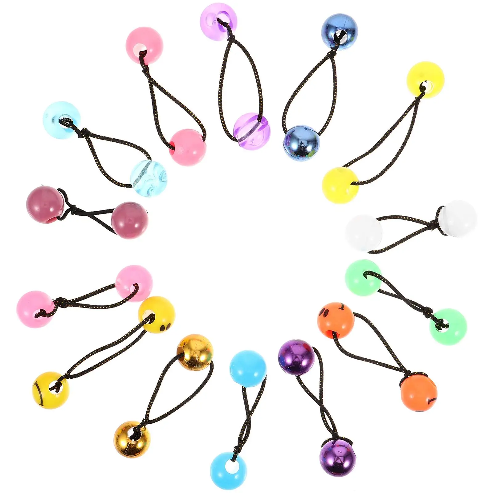 24 Pcs Ponytail Double Bead Head Rope Hair Elastics Kids Accessories for Girls Ribbons Ties with Balls Big Pearl
24 Pcs Ponytail Double Bead Head Rope Hair Elastics Kids Accessories for Girls Ribbons Ties with Balls Big Pearl
