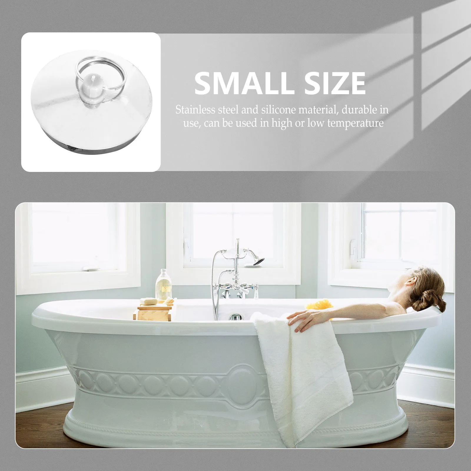 3Pcs Sink Stopper Stainless Steel Suction Drain Plug Kitchen Bathtub Water Seal Sink Cover Catcher Stopper Drainage Accessories
3Pcs Sink Stopper Stainless Steel Suction Drain Plug Kitchen Bathtub Water Seal Sink Cover Catcher Stopper Drainage Accessories