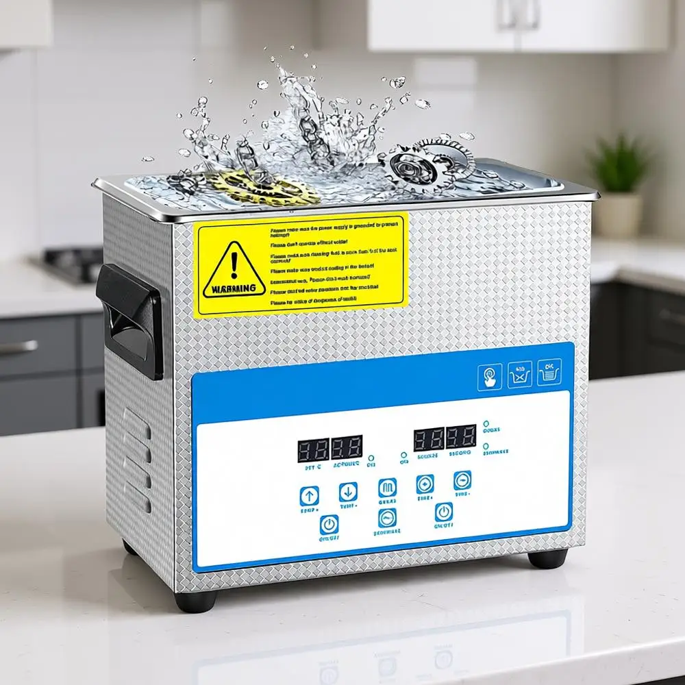 Industrial UltraCleaner with Digital Timer & Heater 40KHZ 180W Proportional Stainless Steel Ultrasonic Cleaner 4.5L
Industrial UltraCleaner with Digital Timer & Heater 40KHZ 180W Proportional Stainless Steel Ultrasonic Cleaner 4.5L
