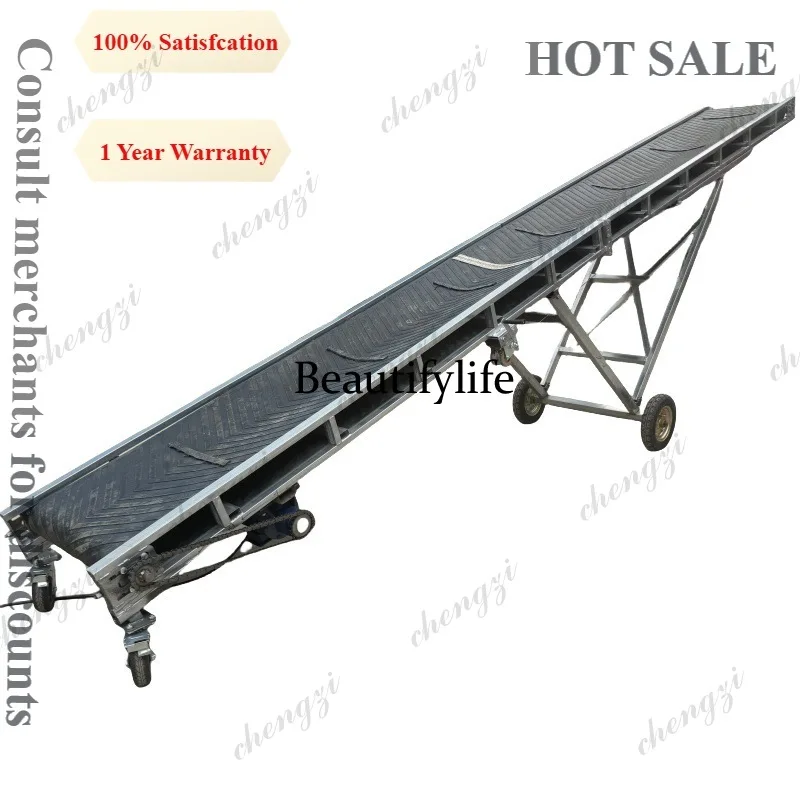 81 lightweight folding belt conveyor mobile conveyor belt assembly line logistics warehouse loading large inclination conveyor
81 lightweight folding belt conveyor mobile conveyor belt assembly line logistics warehouse loading large inclination conveyor