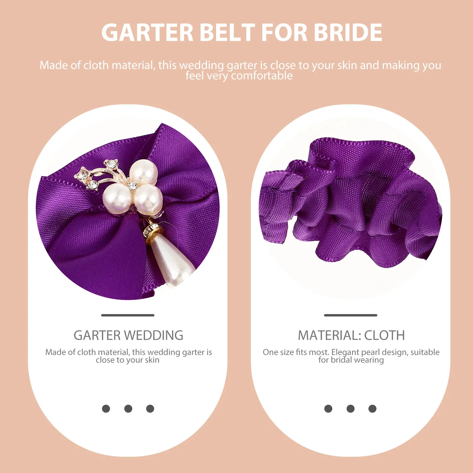2Pcs Bridal Garter Set Elegant Pearl Decorated Cloth Wedding Garters for Bride Comfortable Skin Friendly Thigh Bands for Wedding
2Pcs Bridal Garter Set Elegant Pearl Decorated Cloth Wedding Garters for Bride Comfortable Skin Friendly Thigh Bands for Wedding