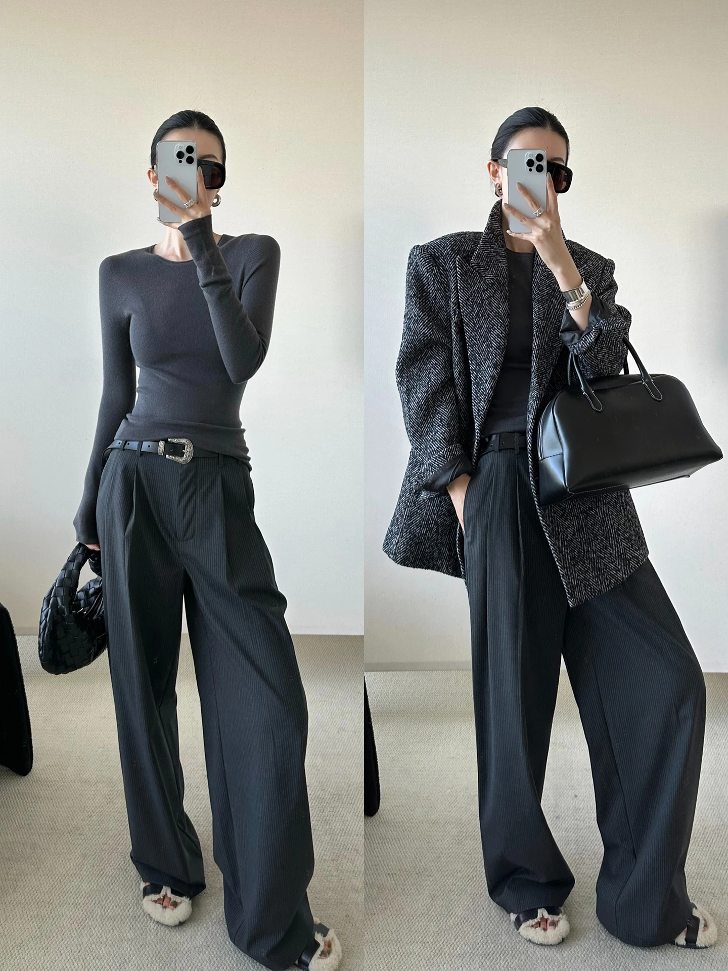 CodeNam Women's Casual Wide Leg Pants Vertical Stripes Pleated Loose Drapey Feel Straight Cut Trousers Commute Sle Long Pants
CodeNam Women's Casual Wide Leg Pants Vertical Stripes Pleated Loose Drapey Feel Straight Cut Trousers Commute Sle Long Pants