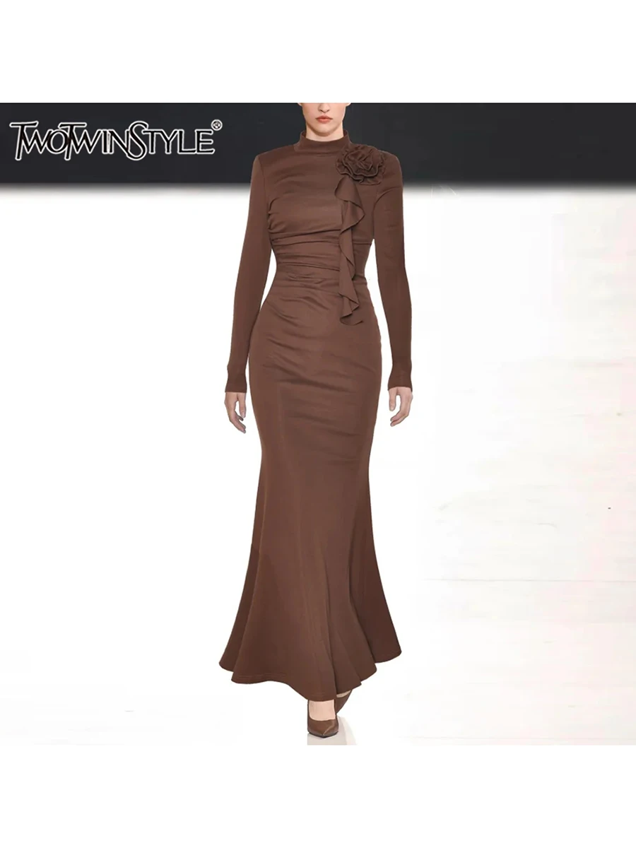 TWOTWINSTYLE однотонные утягивающие элегантные мини-платья для женщин с воротником-стойкой и длинным рукавом с высокой талией, минималистичное шикарное платье, женское новое
TWOTWINSTYLE однотонные утягивающие элегантные мини-платья для женщин с воротником-стойкой и длинным рукавом с высокой талией, минималистичное шикарное платье, женское новое