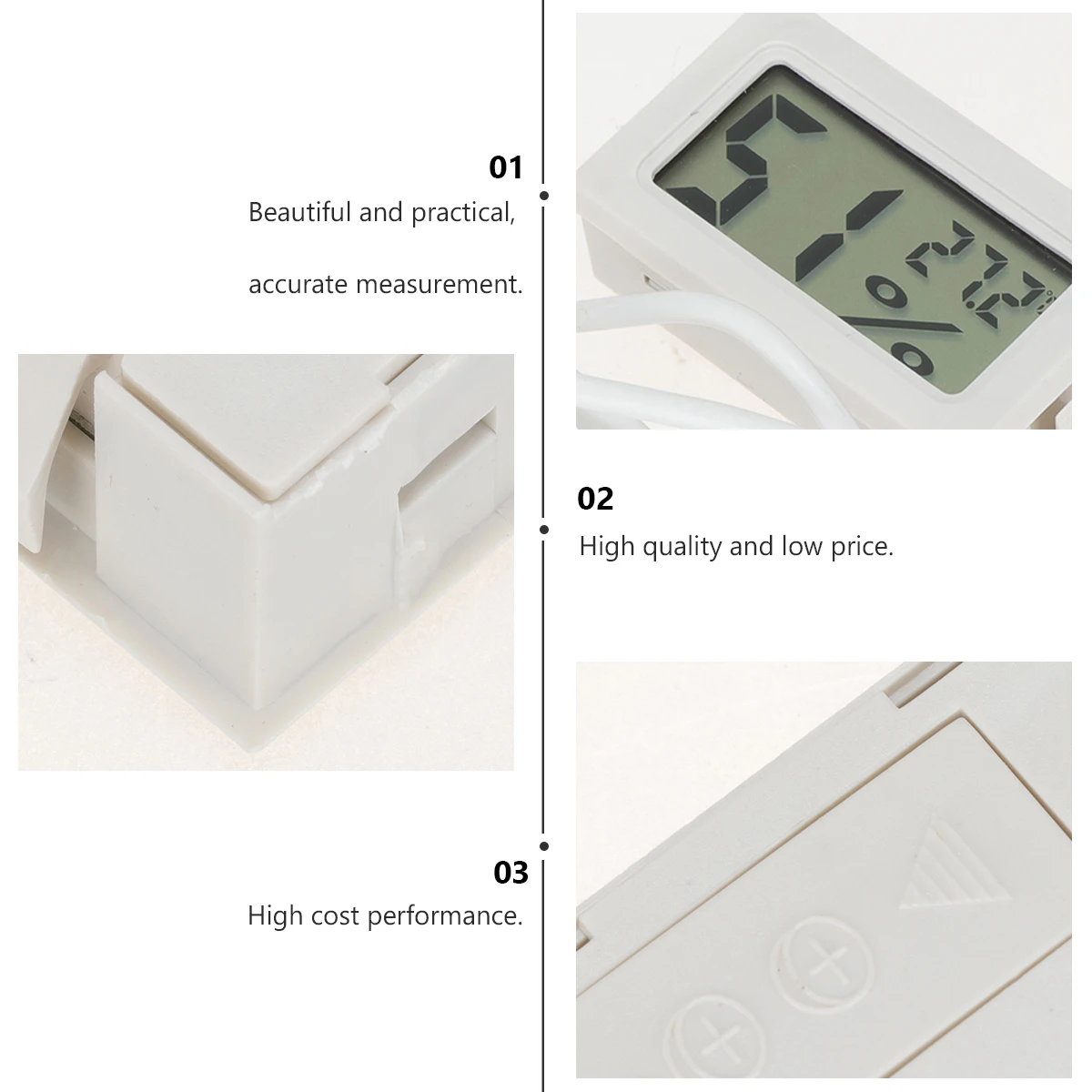 5 Pcs Thermometer Bedroom Humidity and Temperature Gauge Digital Display Mini Abs Hygrometer
5 Pcs Thermometer Bedroom Humidity and Temperature Gauge Digital Display Mini Abs Hygrometer