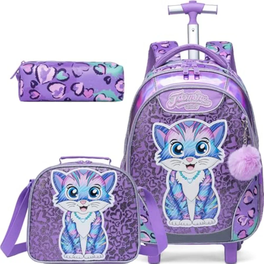 Rolling Backpack for Girls Backpacks with Wheels for Elementary Preschool Students 3 in 1 Carry on Travel Luggage Suitcase with
Rolling Backpack for Girls Backpacks with Wheels for Elementary Preschool Students 3 in 1 Carry on Travel Luggage Suitcase with