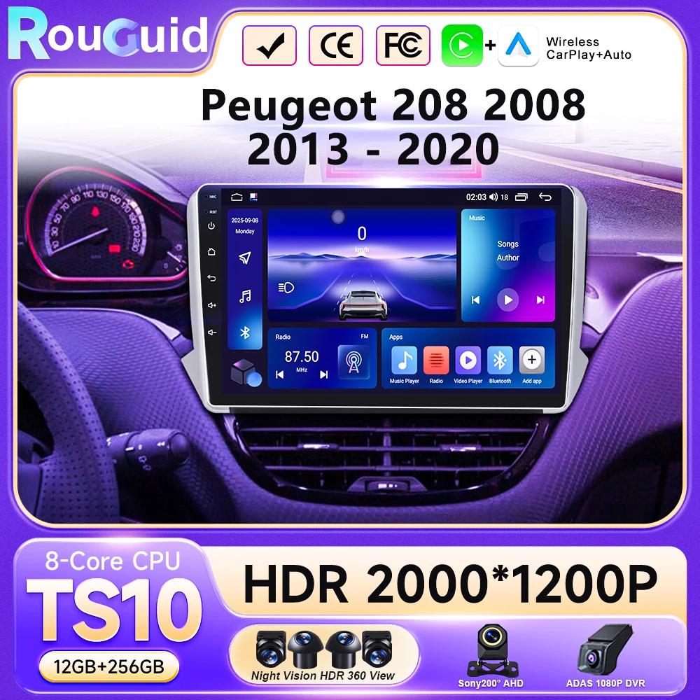 Мультимедийный проигрыватель Android 16 с навигацией для Peugeot 2008, 208 серии 2012-2018 годов, Carplay, Auto Stereo, BT, видео, автомобильная магнитола
Мультимедийный проигрыватель Android 16 с навигацией для Peugeot 2008, 208 серии 2012-2018 годов, Carplay, Auto Stereo, BT, видео, автомобильная магнитола