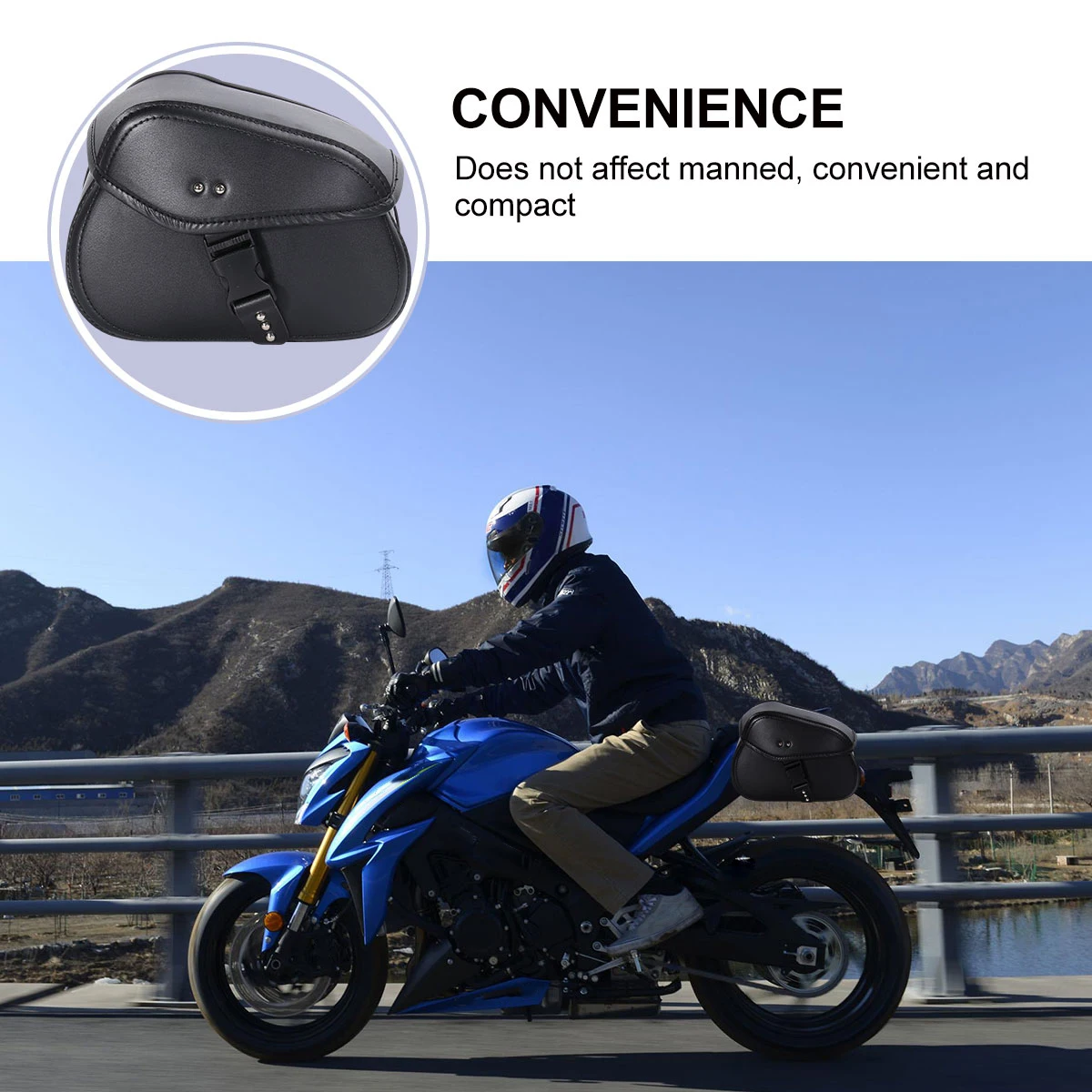 Waterproof Saddlebag Double Layer PU Motorcycle Hanging Bag Black Handlebar Pouch Electrocar Large Capacity Storage Fits
Waterproof Saddlebag Double Layer PU Motorcycle Hanging Bag Black Handlebar Pouch Electrocar Large Capacity Storage Fits