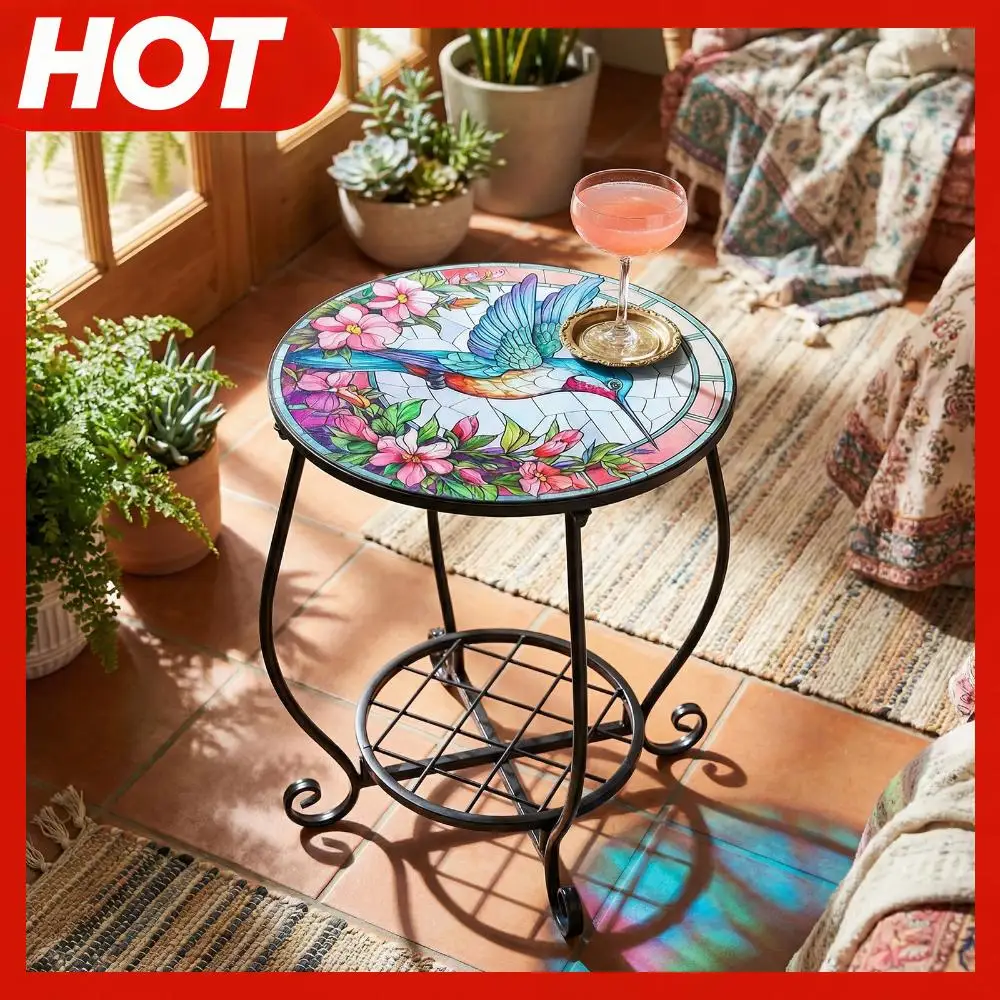 14-дюймовый круглый металлический приставной столик-полка для хранения, антикоррозийный, круглый декоративный столик, прикроватная подставка для растений для сада, патио, веранды, гостиной
14-дюймовый круглый металлический приставной столик-полка для хранения, антикоррозийный, круглый декоративный столик, прикроватная подставка для растений для сада, патио, веранды, гостиной