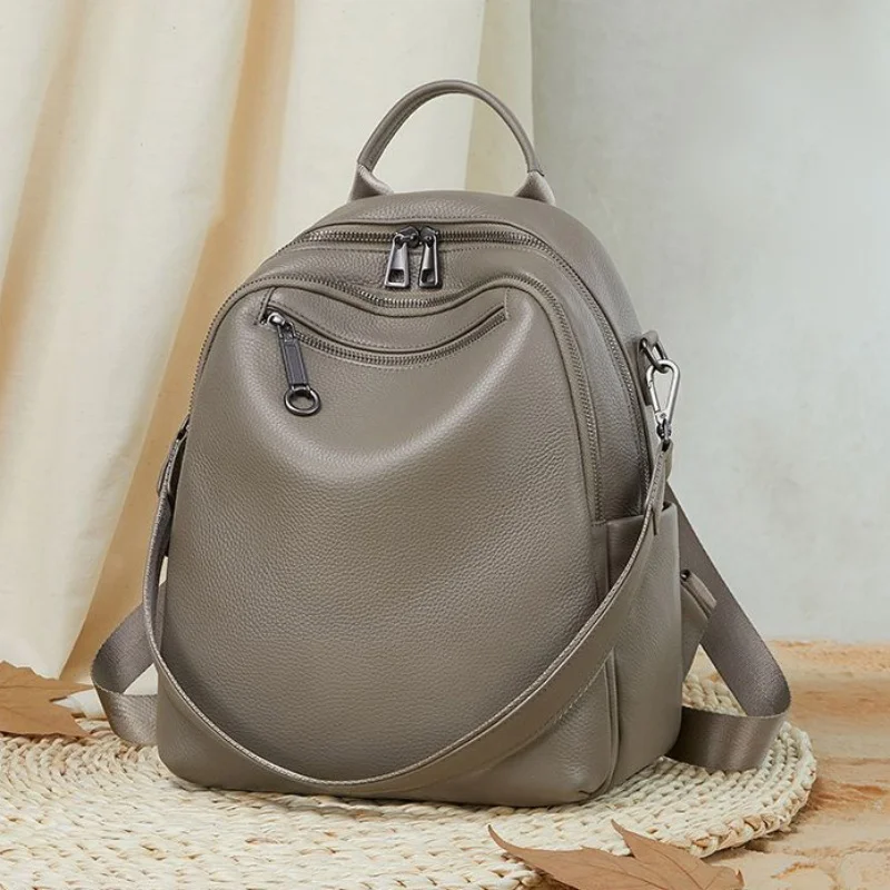 Genuine Leather Women's Backpack New 2026 Lightweight Small Backpack for Work and Commute Large Capacity Travel Backpack
Genuine Leather Women's Backpack New 2026 Lightweight Small Backpack for Work and Commute Large Capacity Travel Backpack
