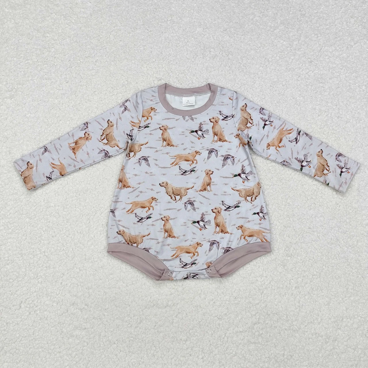 Wholesale Toddler Bubble Romper Kids One-piece Newborn Coverall Buttons Bodysuit Baby Boy Long Sleeves Duck Dog Jumpsuit
Wholesale Toddler Bubble Romper Kids One-piece Newborn Coverall Buttons Bodysuit Baby Boy Long Sleeves Duck Dog Jumpsuit