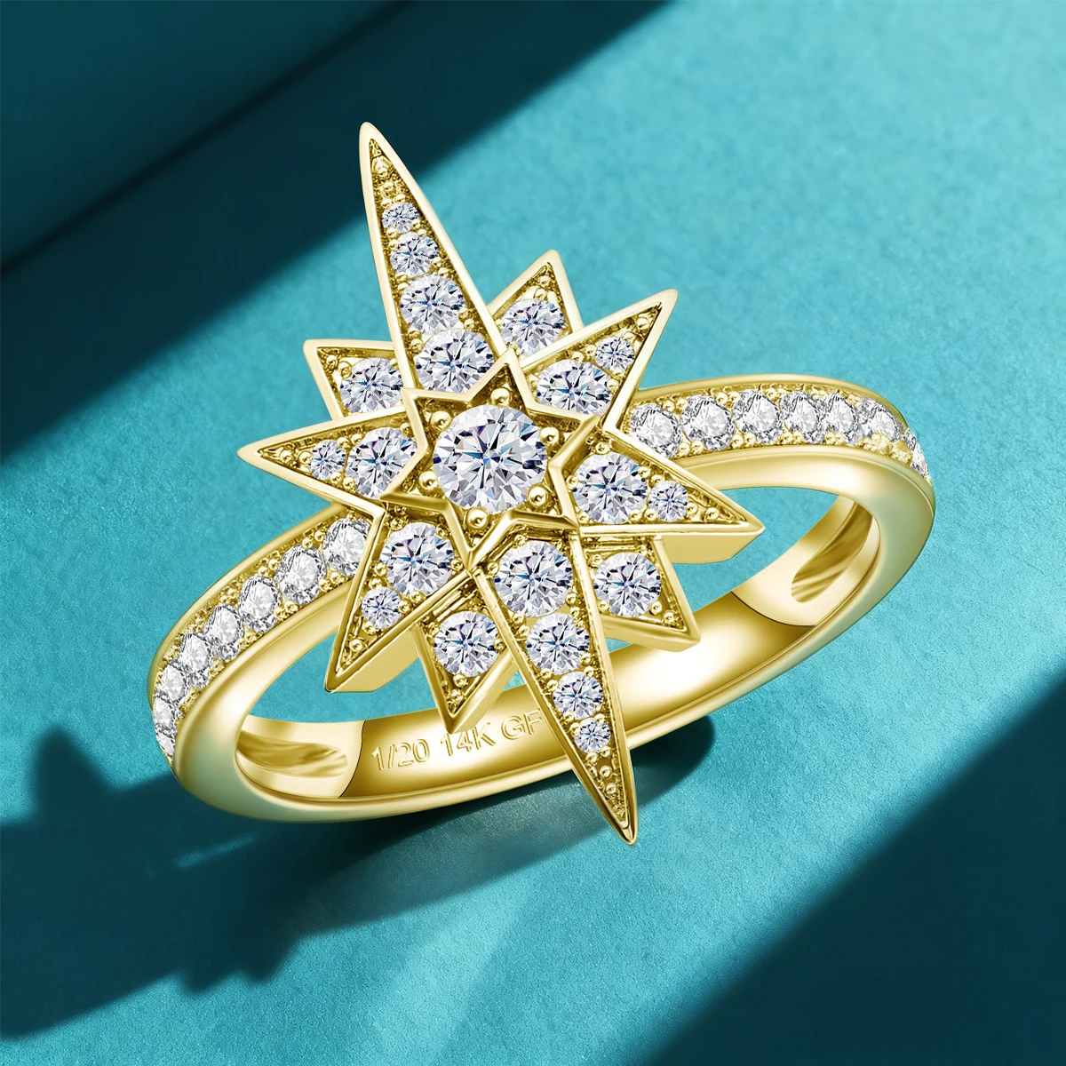 14K Gold Filled Cross Star Rings Multi-Layer Micro-Set Moissanite Finger Ring Women's Finger Jewelry Accessories
14K Gold Filled Cross Star Rings Multi-Layer Micro-Set Moissanite Finger Ring Women's Finger Jewelry Accessories