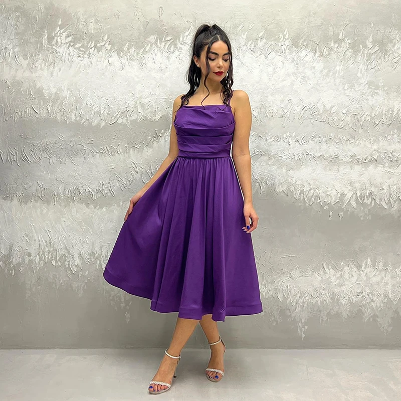 Thinyfull Sexy A-Line Prom Dresses Spaghetti Straps Tea Length Evening Dress Formal Saudi Arabia Cocktail Party Gown Custom Size
Thinyfull Sexy A-Line Prom Dresses Spaghetti Straps Tea Length Evening Dress Formal Saudi Arabia Cocktail Party Gown Custom Size