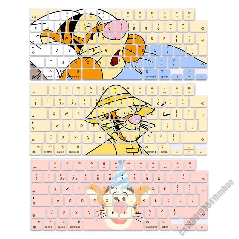 Tigger EU Layout Soft Silicone Keyboard Cover for Macbook pro 14 M1 M2 M3 A2442 A2485 A2779 A2780 Air M2 M3 A2681 A2941
Tigger EU Layout Soft Silicone Keyboard Cover for Macbook pro 14 M1 M2 M3 A2442 A2485 A2779 A2780 Air M2 M3 A2681 A2941