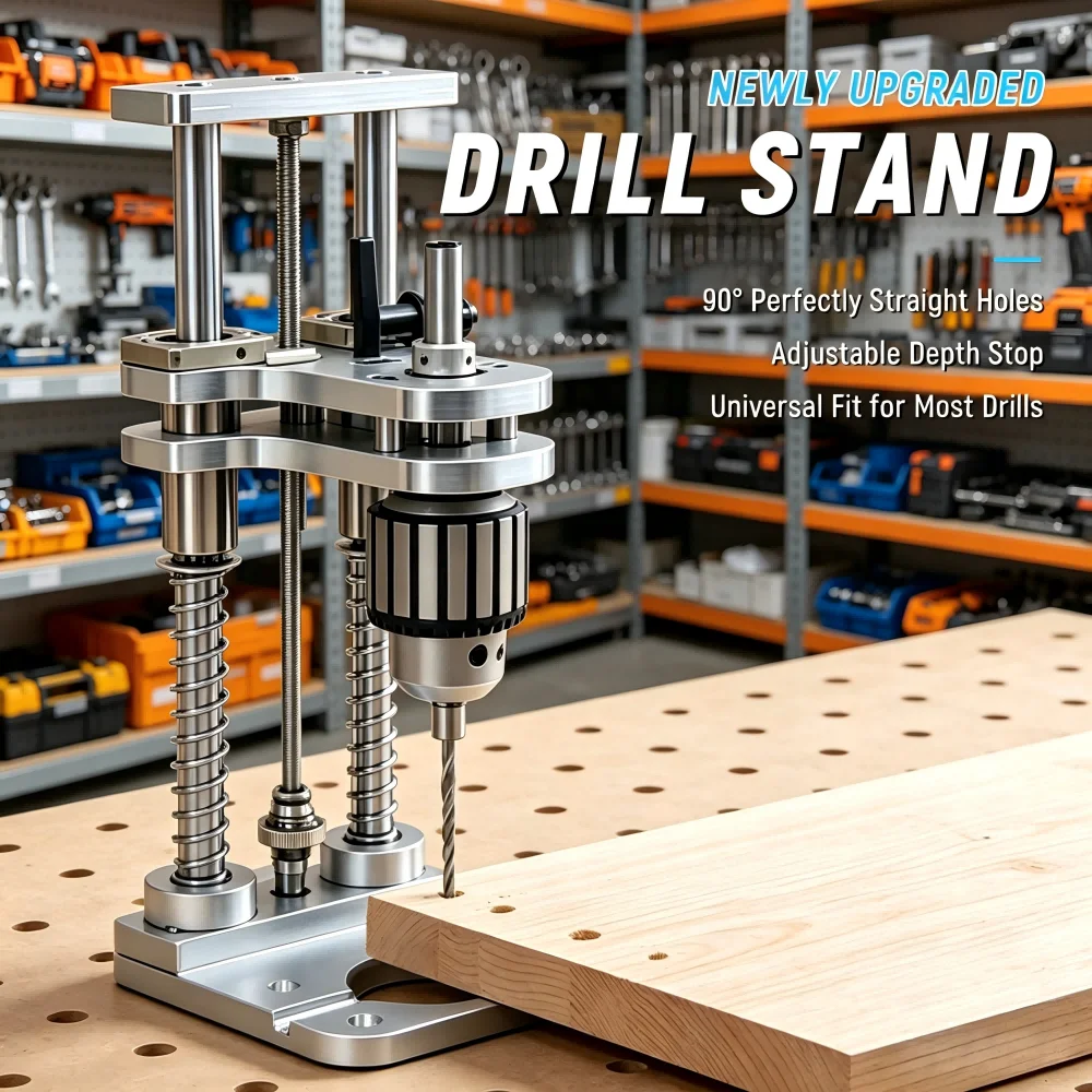 Woodworking Drilling Stand Aluminum Profile Vertical Positioning Tool Mini Desktop Drill Stand for Cordless Drills DIY
Woodworking Drilling Stand Aluminum Profile Vertical Positioning Tool Mini Desktop Drill Stand for Cordless Drills DIY