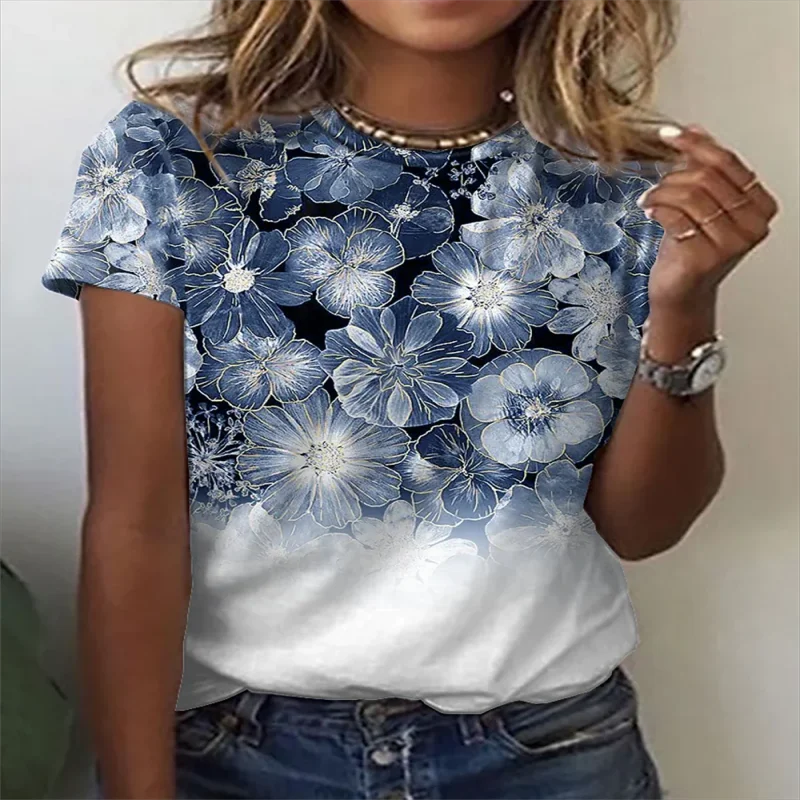 Women's T-Shirts Flower 3d Print T-Shirt Harajuku Casual Short Sleeve Top Tee O Neck Oversized Female Clothing Summer
Women's T-Shirts Flower 3d Print T-Shirt Harajuku Casual Short Sleeve Top Tee O Neck Oversized Female Clothing Summer