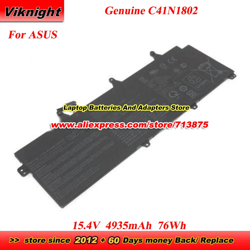 Оригинальный аккумулятор C41N1802 для ASUS GX701GV GX701GW GX701GWR GX701GX GX735GM GX735GV GX735GVR GX735GWR GX735GX GX735GXR
Оригинальный аккумулятор C41N1802 для ASUS GX701GV GX701GW GX701GWR GX701GX GX735GM GX735GV GX735GVR GX735GWR GX735GX GX735GXR