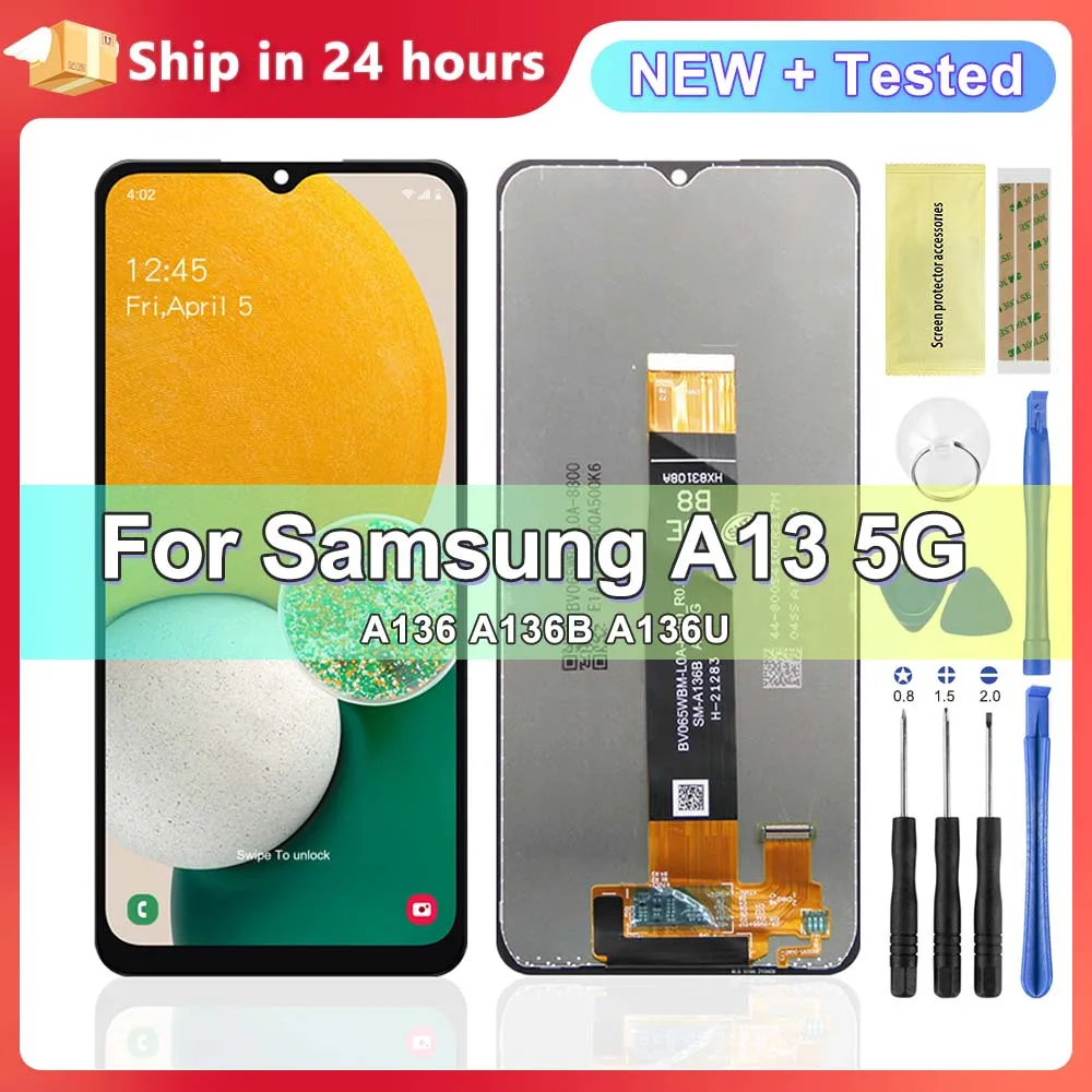 ЖК-дисплей 6,5 дюйма для Samsung Galaxy A13 5G A136 A136B A136U, ЖК-дисплей с сенсорным экраном и дигитайзером с заменой рамки
ЖК-дисплей 6,5 дюйма для Samsung Galaxy A13 5G A136 A136B A136U, ЖК-дисплей с сенсорным экраном и дигитайзером с заменой рамки