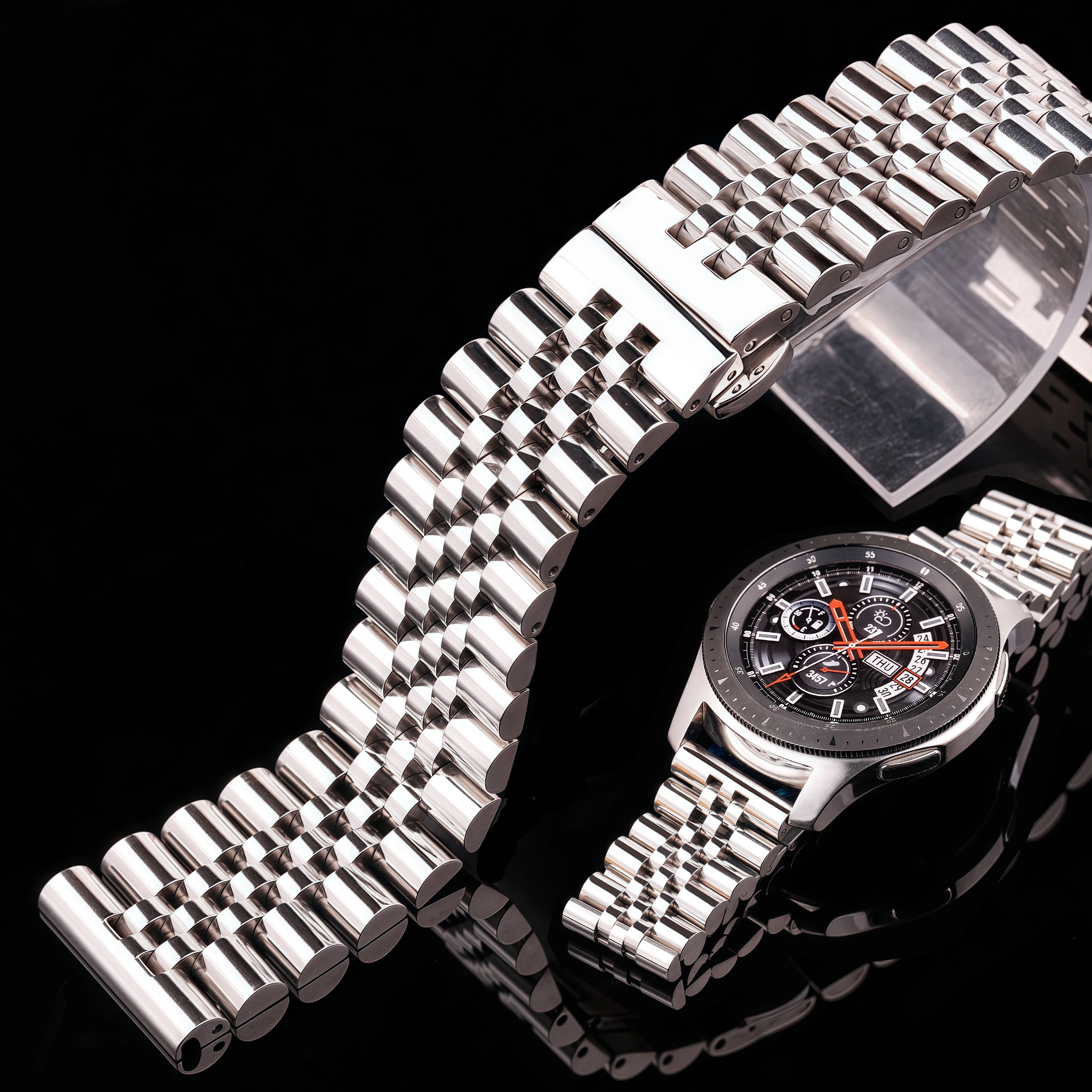 Solid Stainless Steel Watch Band Bracelet Flat End Link Strap for Men Women with Tool 16mm 18mm 19mm 20mm 21mm 22mm
Solid Stainless Steel Watch Band Bracelet Flat End Link Strap for Men Women with Tool 16mm 18mm 19mm 20mm 21mm 22mm