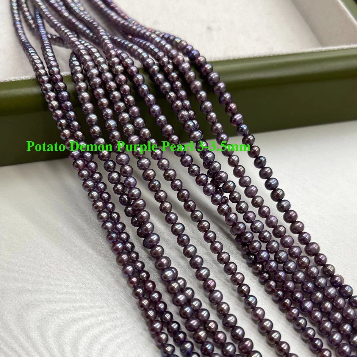 Potato Pearl Natural Freshwater Demon Purple Pearl 3-3.5 mm For Jewelry Making DIY Necklace Bracelet Earrings Accessory
Potato Pearl Natural Freshwater Demon Purple Pearl 3-3.5 mm For Jewelry Making DIY Necklace Bracelet Earrings Accessory