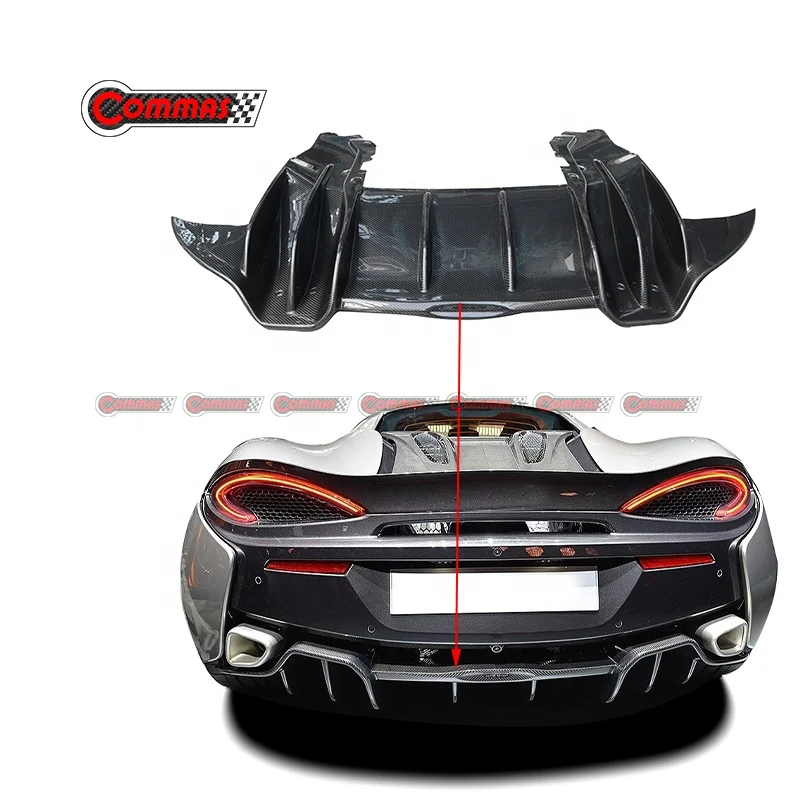 Диффузоры заднего бампера Novi Style из сухого карбона для тюнинга автомобилей McLaren 540C 570S
Диффузоры заднего бампера Novi Style из сухого карбона для тюнинга автомобилей McLaren 540C 570S