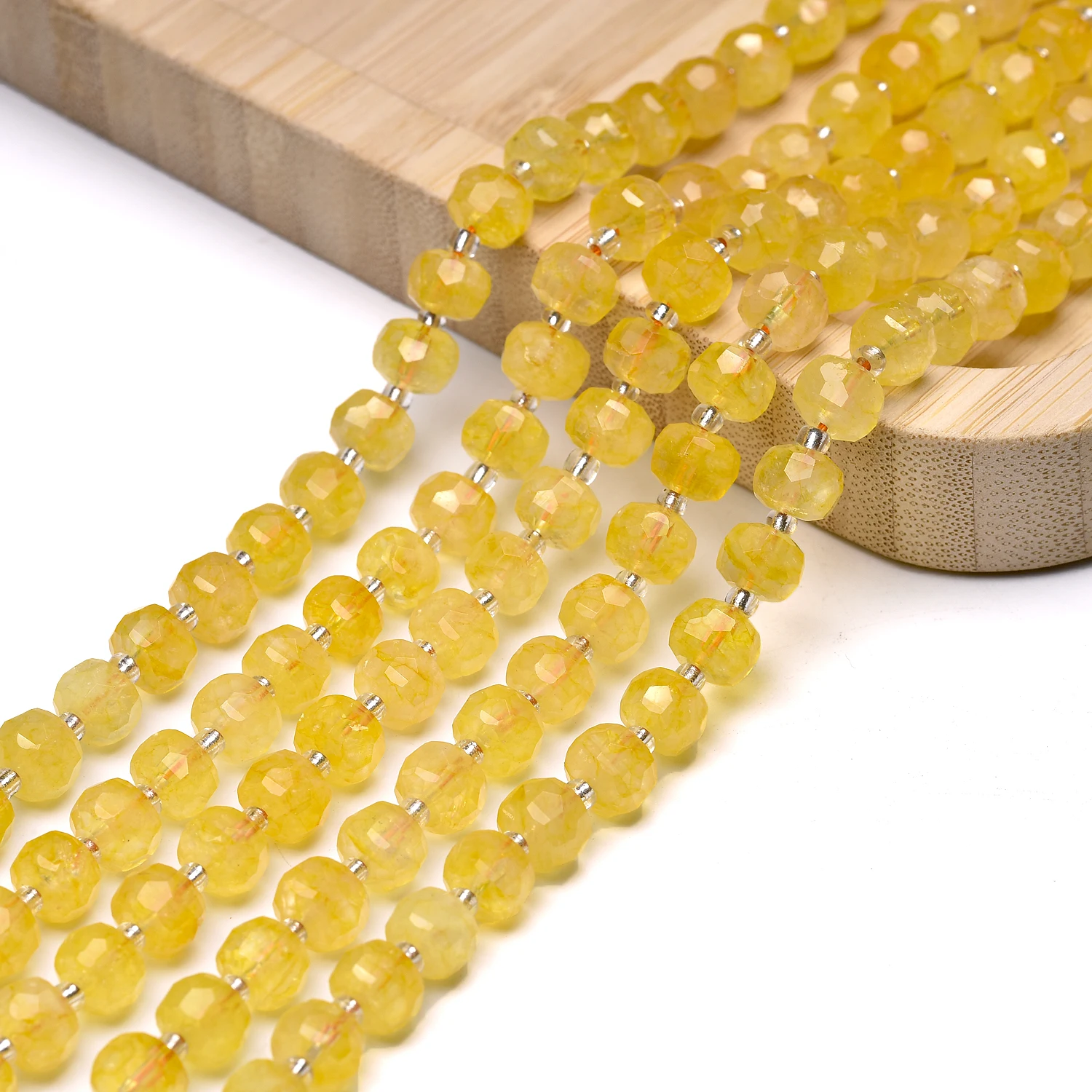 Jewelry Making DIY Genuine Natural Yellow Citrine Stone Beads Faceted Crystal Quartz Healing Bracelet Necklace Beads 6*8mm
Jewelry Making DIY Genuine Natural Yellow Citrine Stone Beads Faceted Crystal Quartz Healing Bracelet Necklace Beads 6*8mm