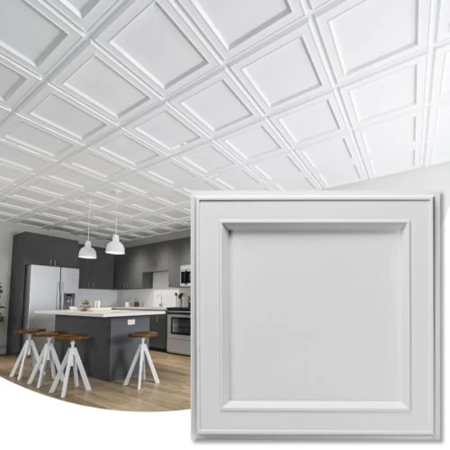 12-Pack 24"x24" Drop Ceiling Tiles Waterproof Glue up Ceiling Panels Modern Style 3D Wall Panels
12-Pack 24"x24" Drop Ceiling Tiles Waterproof Glue up Ceiling Panels Modern Style 3D Wall Panels