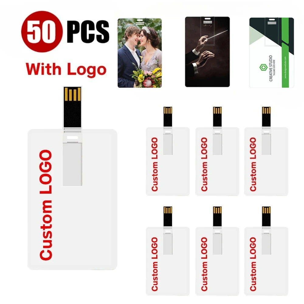 50pcs/lot Logo Customized Credit Card 16GB 32GB 64GB USB Flash Drive USB 2.0 Pendrive 4GB 8GB Memory Stick Pen Drive for Gifts
50pcs/lot Logo Customized Credit Card 16GB 32GB 64GB USB Flash Drive USB 2.0 Pendrive 4GB 8GB Memory Stick Pen Drive for Gifts