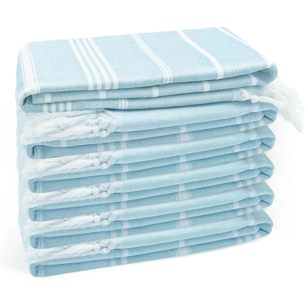 Set of 6 Quick Dry Cotton Turkish Beach Towels Oversized Lightweight Sand Free 36x71 Blue
Set of 6 Quick Dry Cotton Turkish Beach Towels Oversized Lightweight Sand Free 36x71 Blue