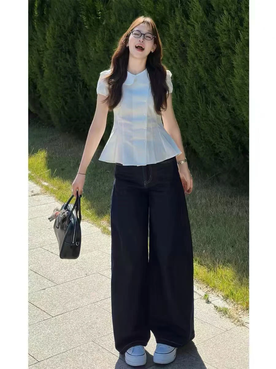 plus Size American Style High Waist Wide Leg Straight Cut Jeans Women Loose Fit Spring Fashion plus Size Denim Pants
plus Size American Style High Waist Wide Leg Straight Cut Jeans Women Loose Fit Spring Fashion plus Size Denim Pants