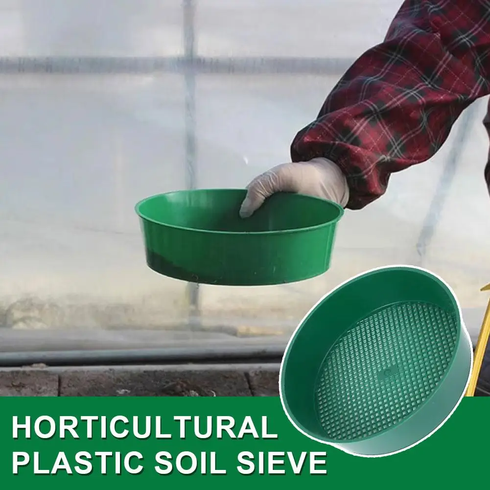Plastic Garden Soil Sifter 21x21cm, Green Compost Rock Sieve, Essential Gardening Tool for Seedbed Preparation Soil Aeration
Plastic Garden Soil Sifter 21x21cm, Green Compost Rock Sieve, Essential Gardening Tool for Seedbed Preparation Soil Aeration