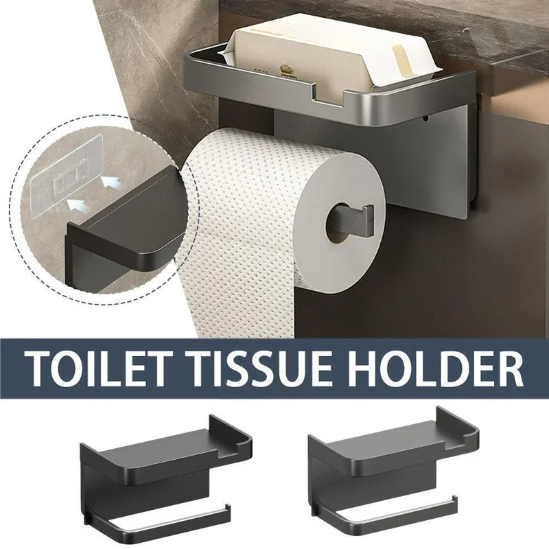 Wall-Mounted Toilet Paper Holder Easy-Install Plastic Toilet Paper Holder - No-Punch Roll Organizer - Bathroom Storage Accessory
Wall-Mounted Toilet Paper Holder Easy-Install Plastic Toilet Paper Holder - No-Punch Roll Organizer - Bathroom Storage Accessory