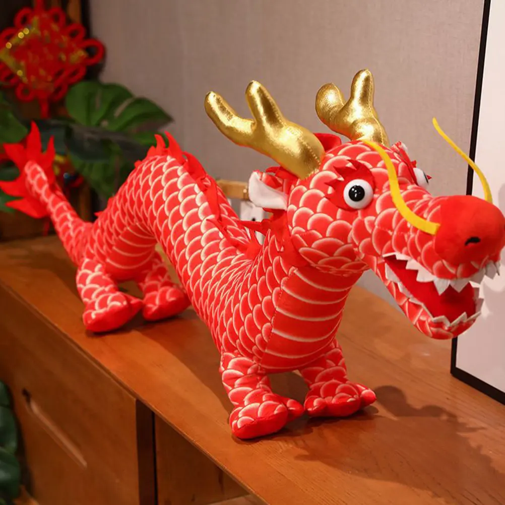 Chinese Style Dragon Stuffed Cartoon Dragon Mascot Soft PP Cotton Decoration New Year Festival Gift Home Decoration
Chinese Style Dragon Stuffed Cartoon Dragon Mascot Soft PP Cotton Decoration New Year Festival Gift Home Decoration