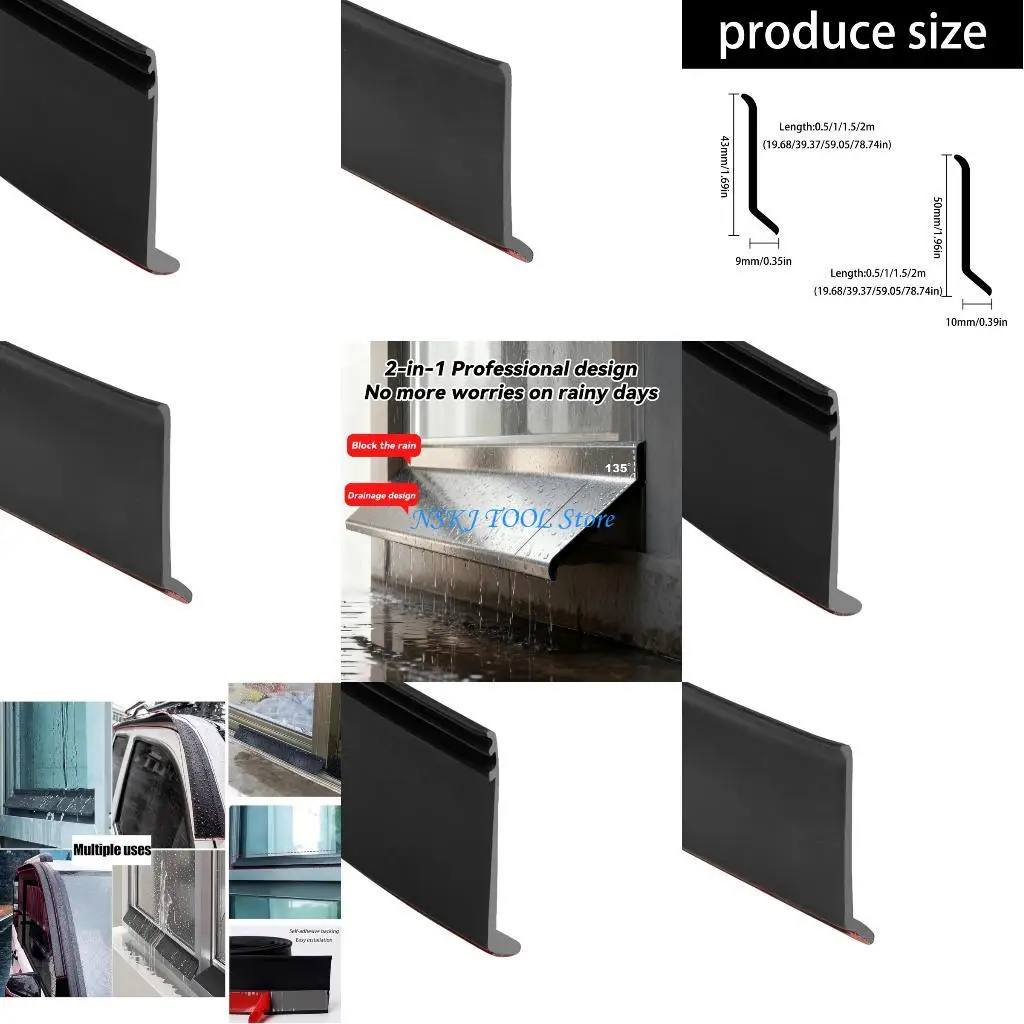 L8RC Window Water Barrier Rainproof Water Backflow Sealing Strips Water Blocking Board
L8RC Window Water Barrier Rainproof Water Backflow Sealing Strips Water Blocking Board