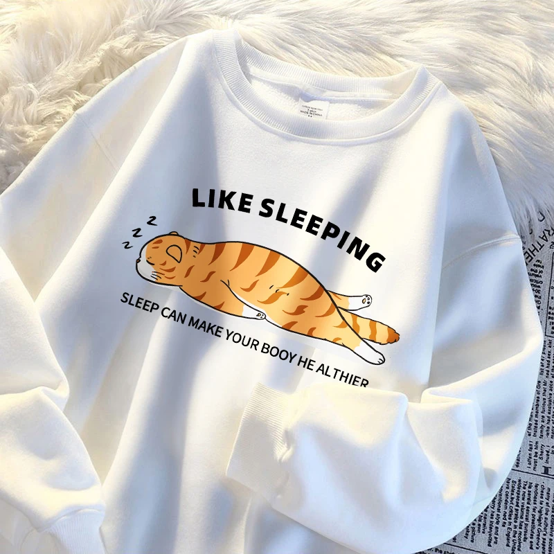 The Cat Wants To Sleep All The Time Wo Camisa Korean High Quality Sweatshirt Street Casual Sudadera Warm Loose Sportswear
The Cat Wants To Sleep All The Time Wo Camisa Korean High Quality Sweatshirt Street Casual Sudadera Warm Loose Sportswear