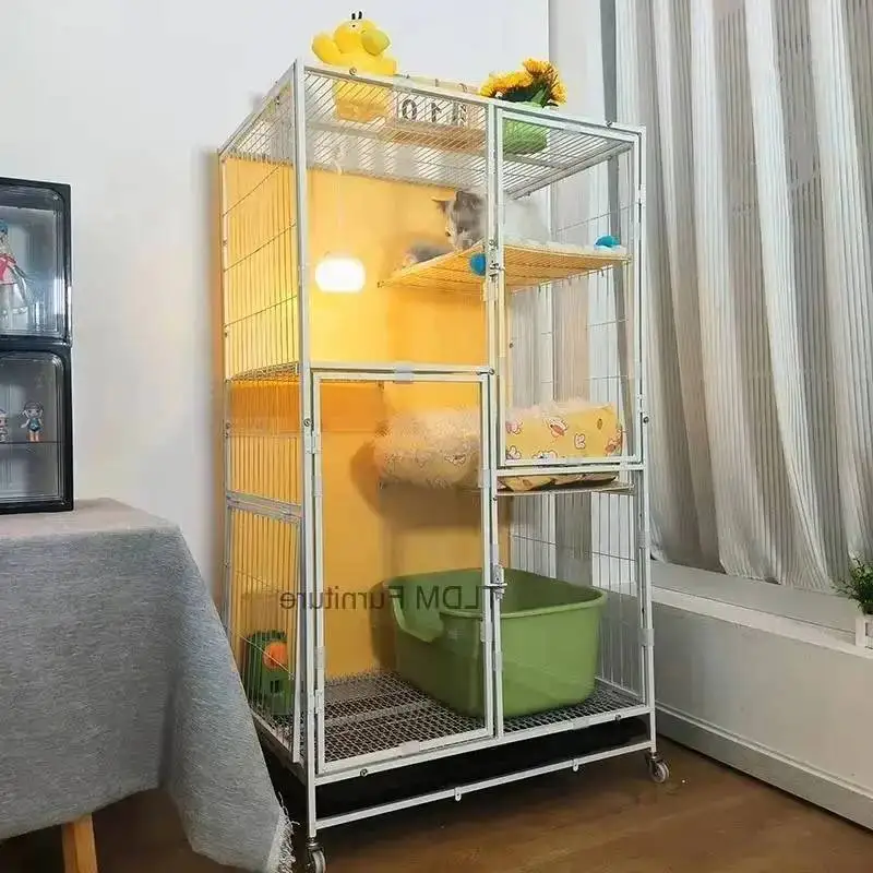 Cat Cat Cages Household Indoor Large Space Panoramic Luxurious Iron Villa with Toilet Multi-layer Transparent Cat Cage House A Z
Cat Cat Cages Household Indoor Large Space Panoramic Luxurious Iron Villa with Toilet Multi-layer Transparent Cat Cage House A Z