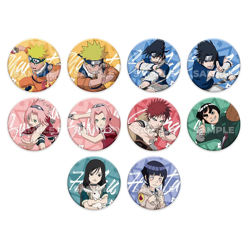 Naruto Uchiha Sasuke Sakura Gaara Hyuga Hinata Lee Haku China Official Authorization youth Series Badge 10pcs/Set
Naruto Uchiha Sasuke Sakura Gaara Hyuga Hinata Lee Haku China Official Authorization youth Series Badge 10pcs/Set