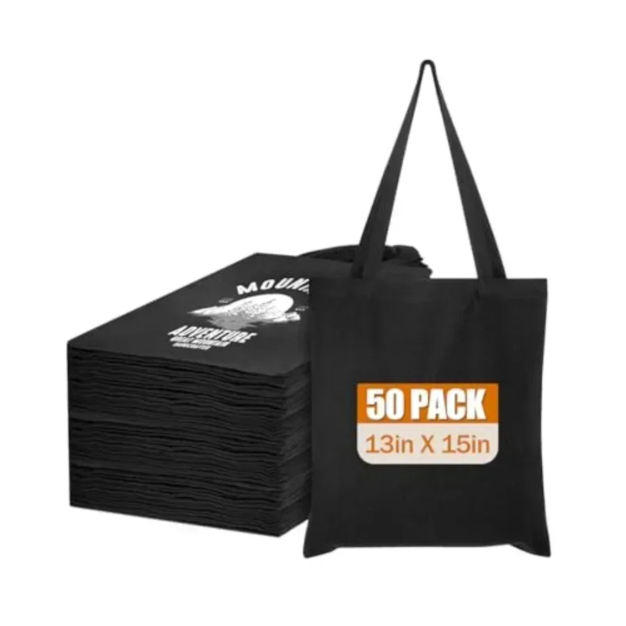Lzerking Canvas Tote Bag Bulk for DIY Projects, 13x Inch Tote Bags for Grocery Shopping, 10oz Machine Washable Fabric
Lzerking Canvas Tote Bag Bulk for DIY Projects, 13x Inch Tote Bags for Grocery Shopping, 10oz Machine Washable Fabric