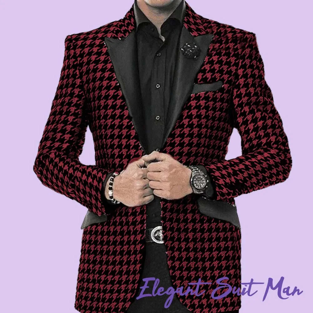 Men's checkered coat Men's Business Banquet Wedding Blazers High quality luxury customized jacket single-breasted suit coat
Men's checkered coat Men's Business Banquet Wedding Blazers High quality luxury customized jacket single-breasted suit coat