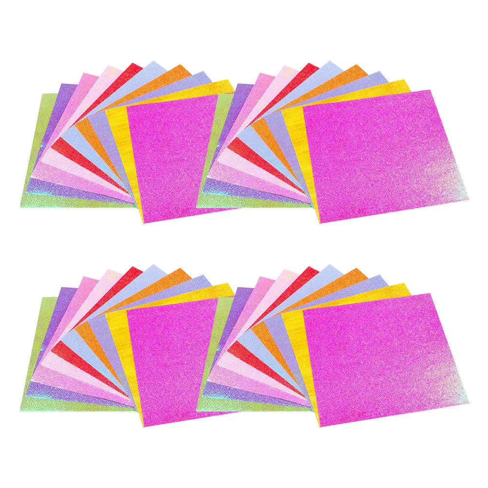 100Pcs Glitter Origami Paper Safe Odorless Craft Paper for Kids DIY Handicrafts Folding Projects Bedroom Decoration Creative
100Pcs Glitter Origami Paper Safe Odorless Craft Paper for Kids DIY Handicrafts Folding Projects Bedroom Decoration Creative