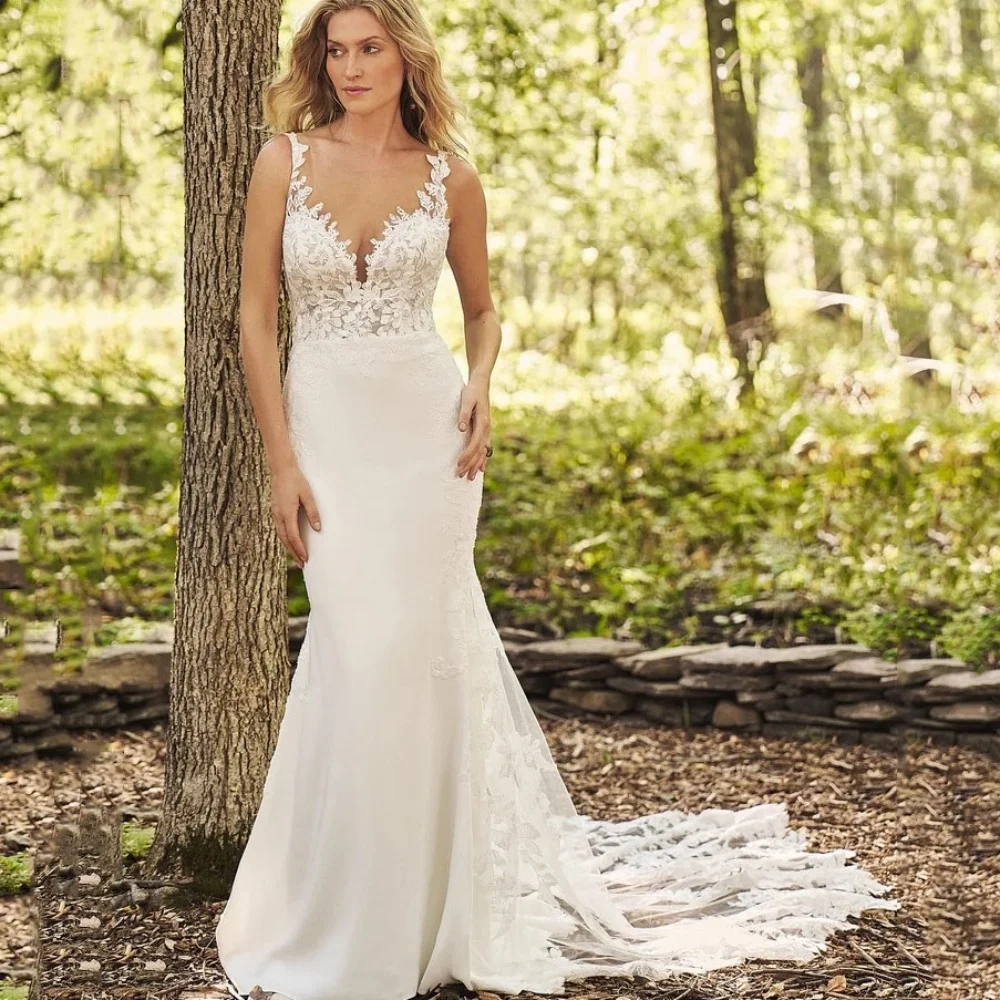 Customized Wedding Dresses Luxury Lantern Sleeves Bridal Gowns Mermaid Lace Bride Dress Backless New Vestido De Novia
Customized Wedding Dresses Luxury Lantern Sleeves Bridal Gowns Mermaid Lace Bride Dress Backless New Vestido De Novia