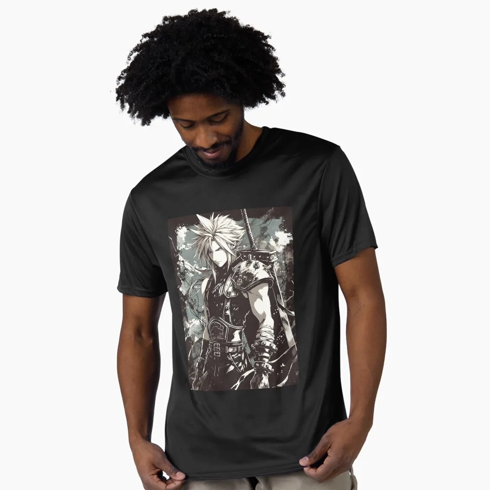 Cloud Strife-2 Final Fantasy Gift t shirt for RPG gamer 100% cotton printed tee Men's Short Sleeve Graphic Clothes All size tops
Cloud Strife-2 Final Fantasy Gift t shirt for RPG gamer 100% cotton printed tee Men's Short Sleeve Graphic Clothes All size tops