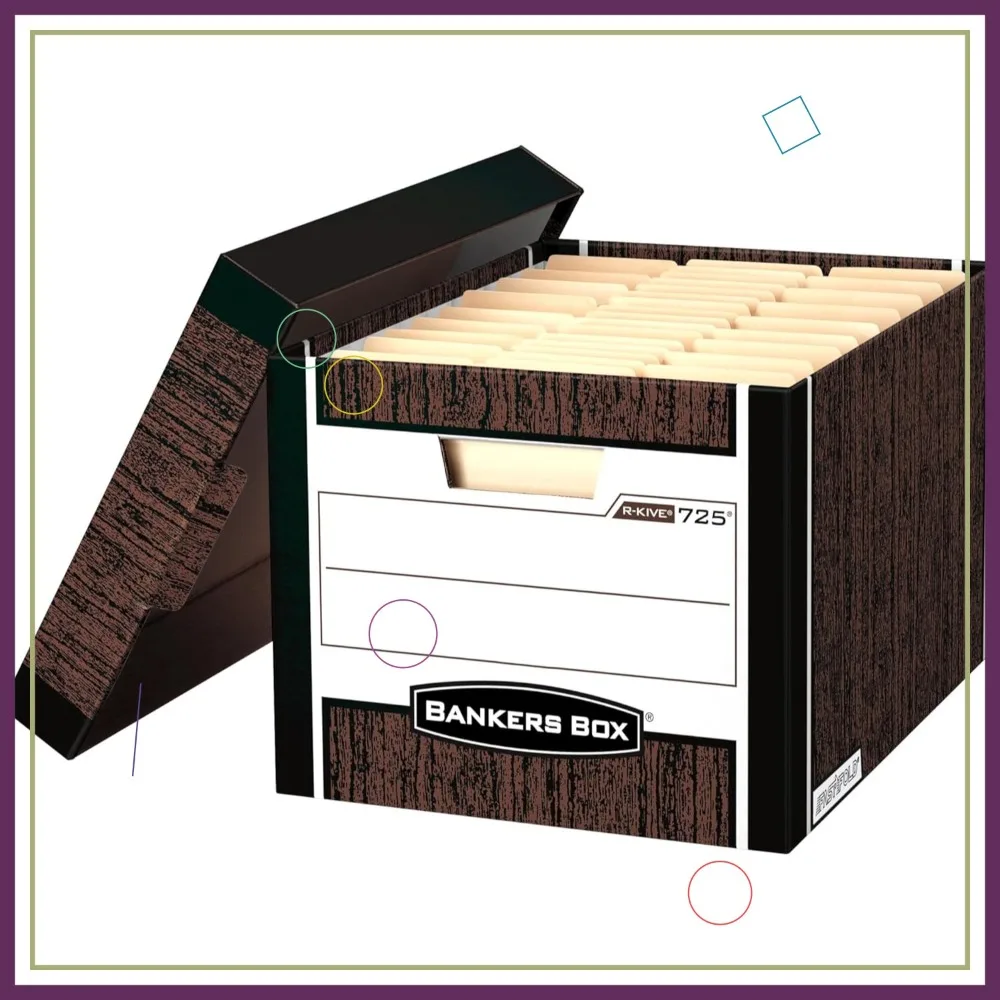 12-Pack Heavy Duty File Storage Boxes with Lids, FastFold Assembly, Letter/Legal Size, (00725)
12-Pack Heavy Duty File Storage Boxes with Lids, FastFold Assembly, Letter/Legal Size, (00725)