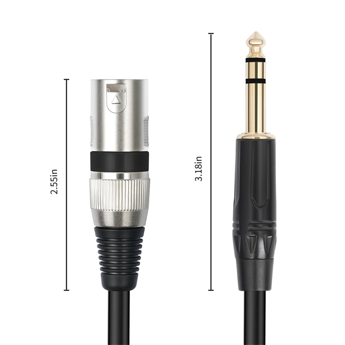 1/4 Inch to XLR Male Balanced Signal Interconnect Cable 6.35mm to XLR Patch Cable Microphone Balanced Cable 500cmJAS
1/4 Inch to XLR Male Balanced Signal Interconnect Cable 6.35mm to XLR Patch Cable Microphone Balanced Cable 500cmJAS