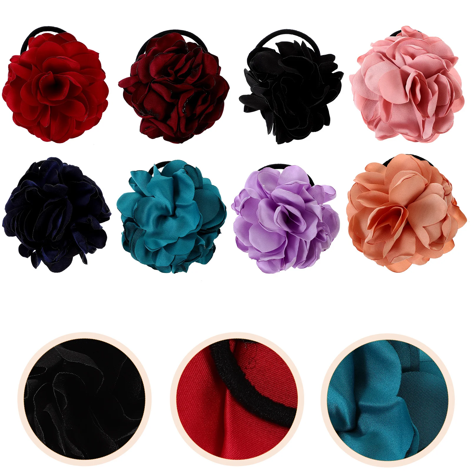 8 Pcs Floral Hair Scrunchies Cloth Ties Circular Flower Cute Bands Elastic Boho Colorful for Decorative Fabric
8 Pcs Floral Hair Scrunchies Cloth Ties Circular Flower Cute Bands Elastic Boho Colorful for Decorative Fabric