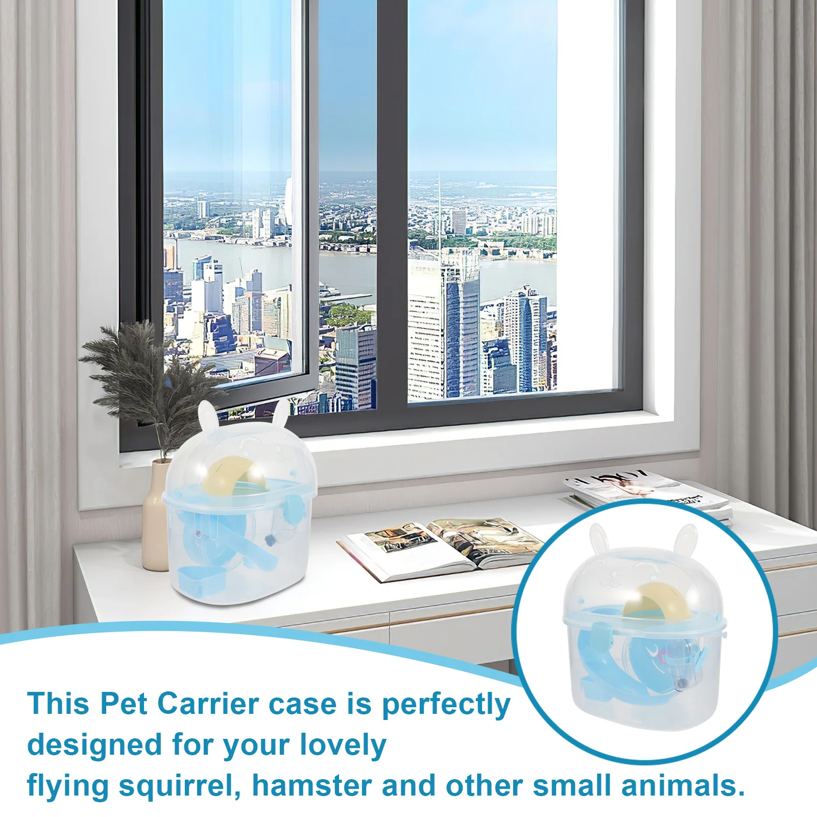 Portable Cage Small Animal Carrier Pet for Outdoor Hamster Mouse Plastic Carriers Travel
Portable Cage Small Animal Carrier Pet for Outdoor Hamster Mouse Plastic Carriers Travel