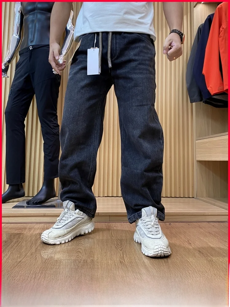 Мужские джинсы с прямыми штанинами Thiened Fce на подкладке, повседневные свободные джинсовые брюки, осень-зима, Новое поступление, модные японские брюки...
Мужские джинсы с прямыми штанинами Thiened Fce на подкладке, повседневные свободные джинсовые брюки, осень-зима, Новое поступление, модные японские брюки...