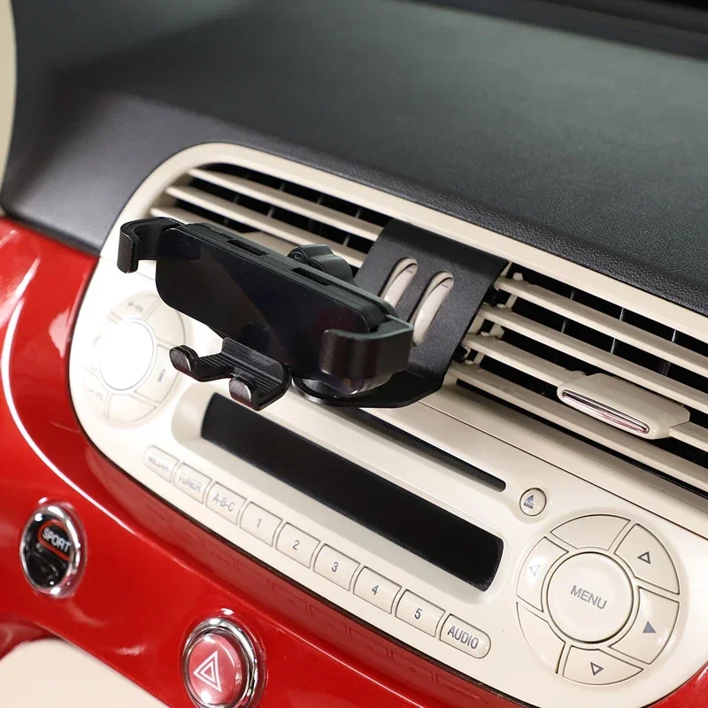 Aluminum Alloy Black Car Phone Mount Holder For Fiat 500 2010-2015 Auto Interior Accessories
Aluminum Alloy Black Car Phone Mount Holder For Fiat 500 2010-2015 Auto Interior Accessories