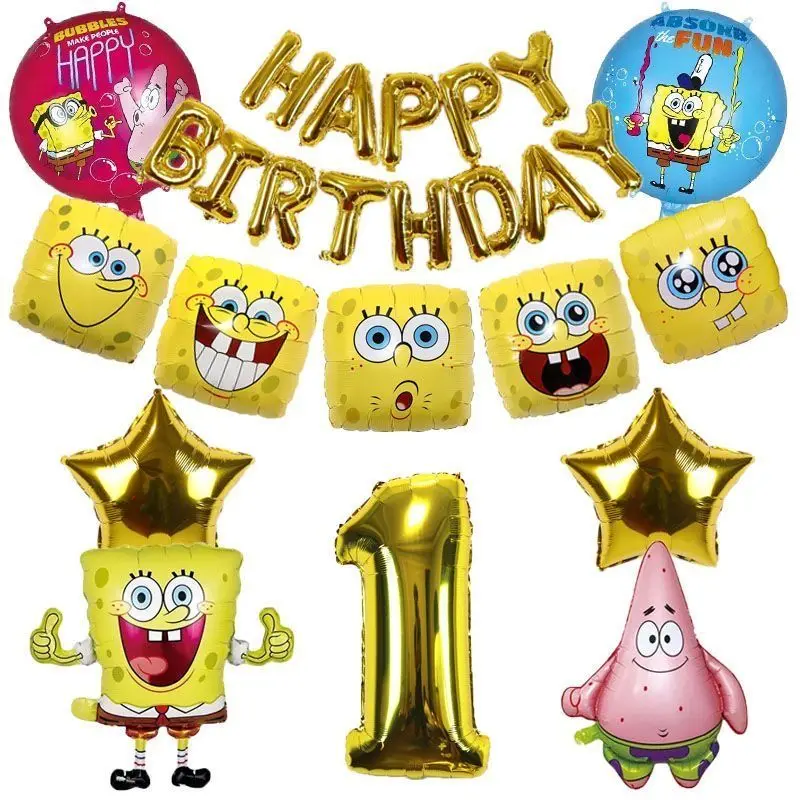 Anime Peripherals SpongeBob SquarePants Figure Birthday Balloon Patrick Star Figurine Birthday Party Backdrop Decoration Toys
Anime Peripherals SpongeBob SquarePants Figure Birthday Balloon Patrick Star Figurine Birthday Party Backdrop Decoration Toys