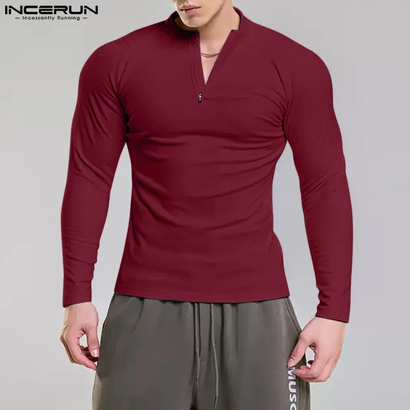 INCERUN Tops 2025 Korean Style Casual Simple Male Solid Color T-shirt Summer Fashion Male Streetwear Long Sleeved Camiseta S-5XL
INCERUN Tops 2025 Korean Style Casual Simple Male Solid Color T-shirt Summer Fashion Male Streetwear Long Sleeved Camiseta S-5XL