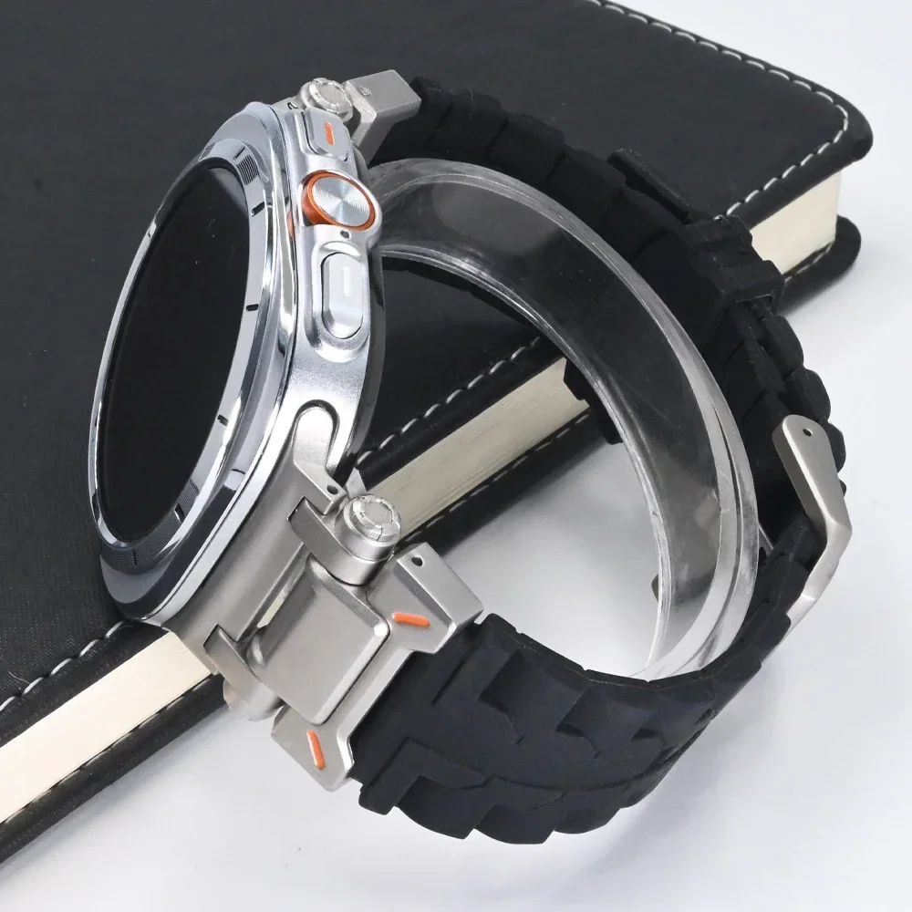 Soft Silicone Loop Strap for Samsung Galaxy Watch Ultra 47mm Luxury Men Sports Band for Galaxy Ultra No Gaps Curved End Bracelet
Soft Silicone Loop Strap for Samsung Galaxy Watch Ultra 47mm Luxury Men Sports Band for Galaxy Ultra No Gaps Curved End Bracelet
